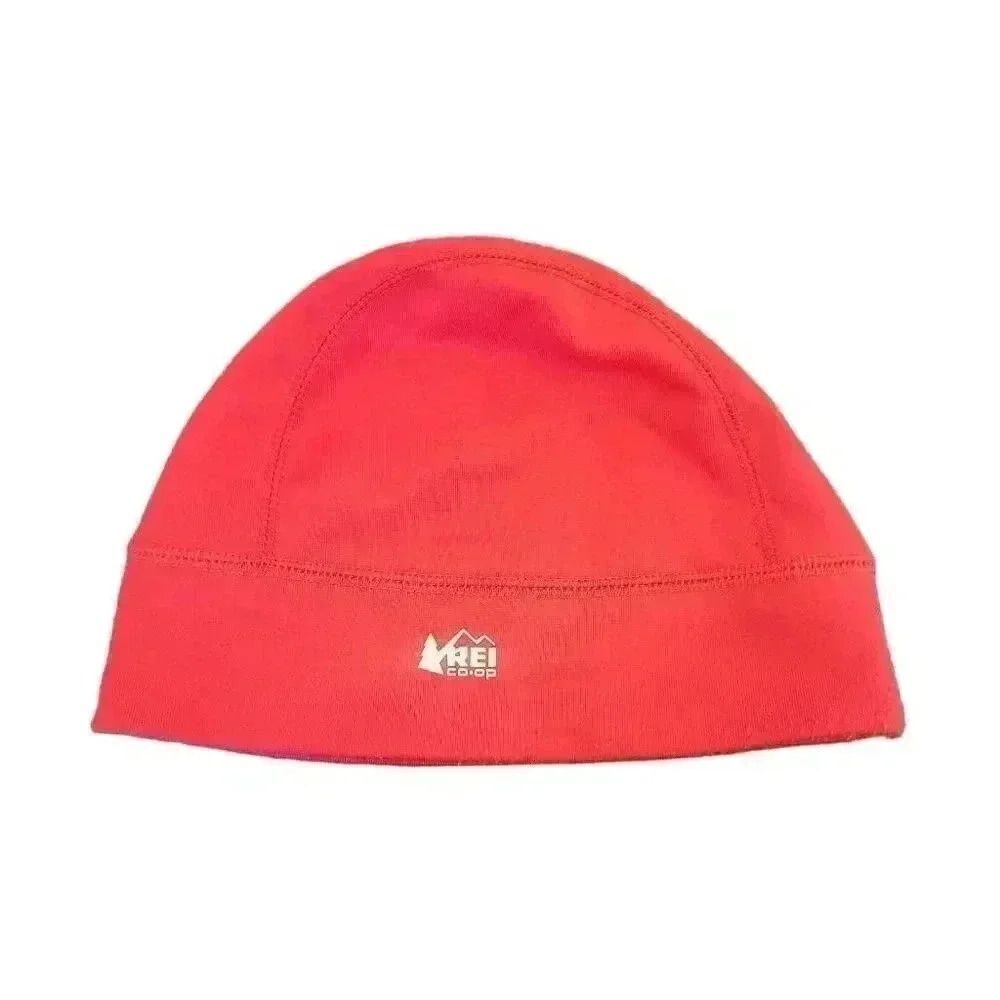 REI Kids Cherry Red Poly/Spandex Fleece Lined Skull Cap Beanie